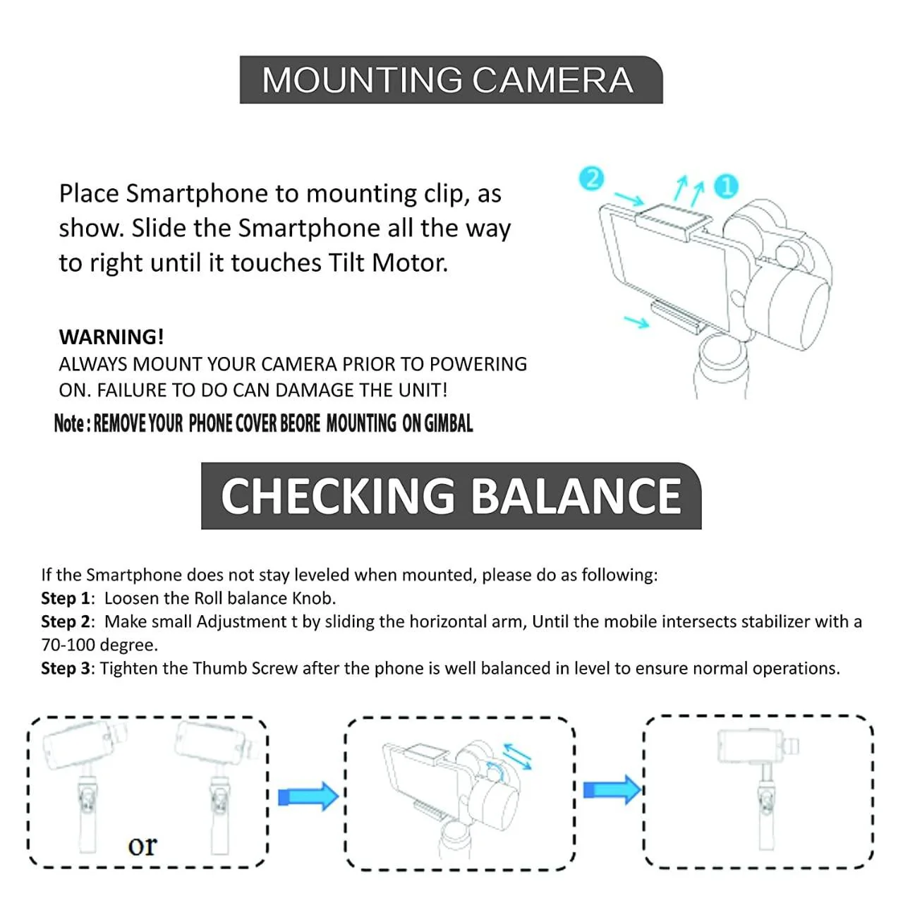 Digitek (DSG 005) 3-Axis Handheld Gimbal Stabilizer for Smartphones & Gopro with Face & Object Tracking Motion, Various Time Lapse Features & Up to 12 hrs. Operational Time DSG 005 - Image 6
