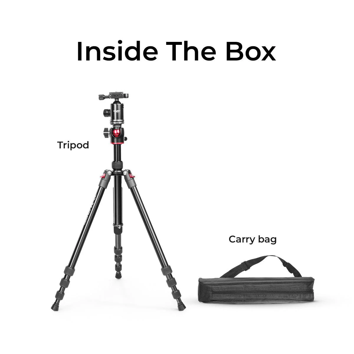 DIGITEK® (DTR 520 BH) 152CM Foldable Aluminum Tripod Cum Monopod with Swivel Pan Head, 4 Section Adjustment, 7kg Max Load, Max Operating Height: 4.95Ft, Compatible with DSLR Camera, Dv Video Camcorder - Image 3